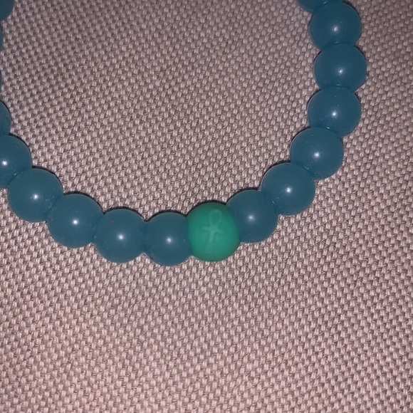 Lokai Ankh Blue Green Grey High Low Bracelet Sz S - Picture 6 of 7